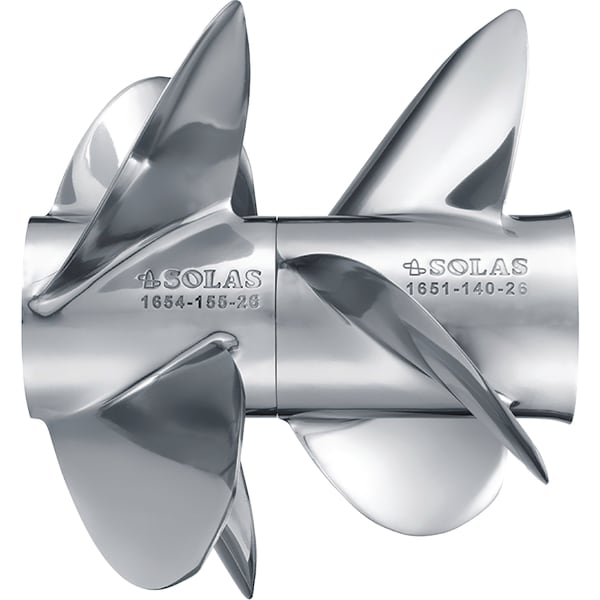Dual Propeller For Mercruiser Bravo Three, Front, 20in Pitch